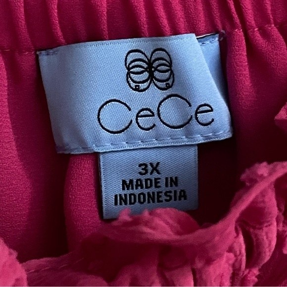 NWOT CeCe Square Neck Puff Sleeve Blouse Women’s 3X - Picture 5 of 6